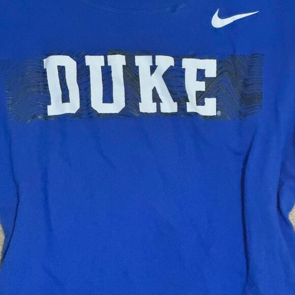Blue nike duke university scoop neck tee shirt - Picture 3 of 5